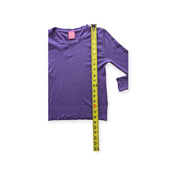NWT Youth Girls Beverly Hills Princess Purple Long Sleeve Sweater - Size 7/8 - Picture 6 of 7